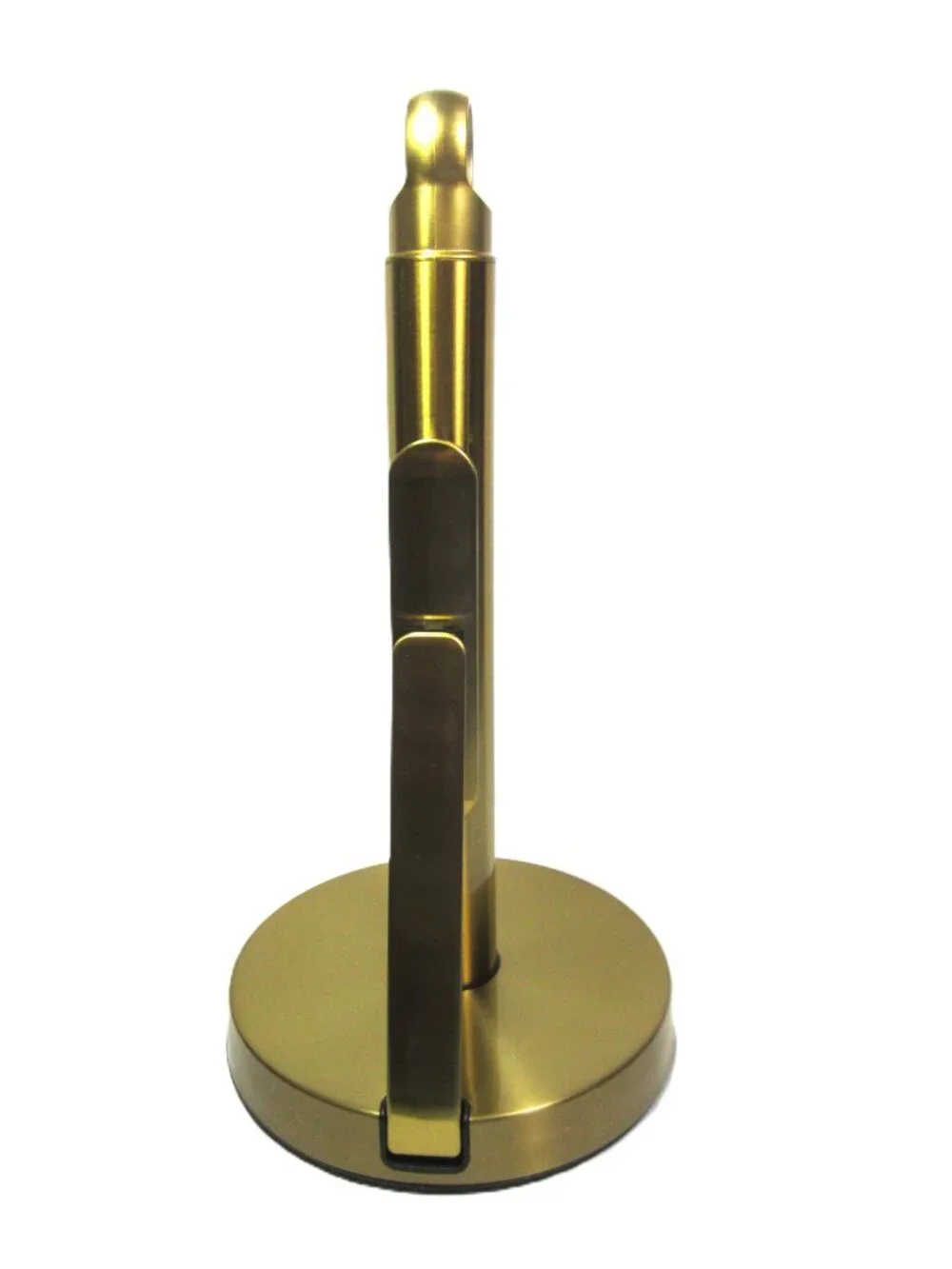 Like New Gold or Brass Tone Paper Towel Holder with Tension Arm $44 on Amazon